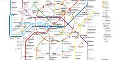 Mapa Moskuko metroa