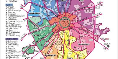 Mapa Mosku arrondissement