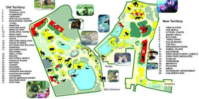 Mapa Mosku zoo
