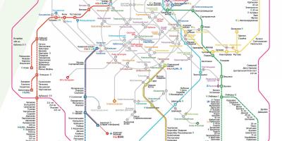 Mapa Moskva trena