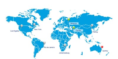 Mosku Errusia munduko mapa