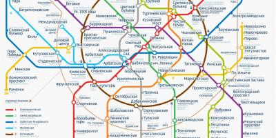 Metro Mosku mapa